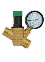 Редуктор давления TIM ВхВхН(FFM 1/2"x1/2"x3/4"), с манометром[1/30]