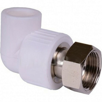 Угольник с накидной гайкой AQUATTRO, PPR-F(ВР)