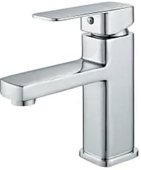 Смеситель для умывальника ALOUTE A1001 одноруч,излив 10,5см,гайка,хром[1/10]