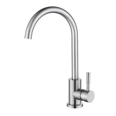 Смеситель для кухни OUTE T40313B одноруч, с высоким изливом 20,5 см, гайка, нерж [1/10]