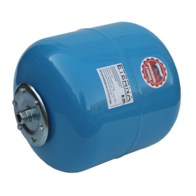 Бак расширительный ETERNA вертикальный 35л, 6атм, ХВС (синий), 1" [1]