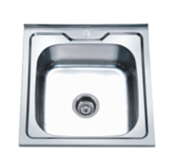 Мойка нержавеющая накладная AQUATTRO 500х500х180х0,8, квадрат, глянцевая[1/10]