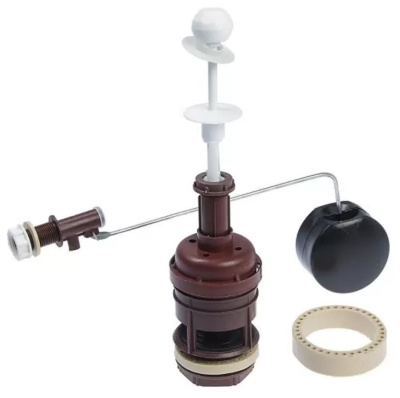 Арматура для бачка AQUATTRO шток пласт, бок под шар клап, выс 270-390, комп [1/20]