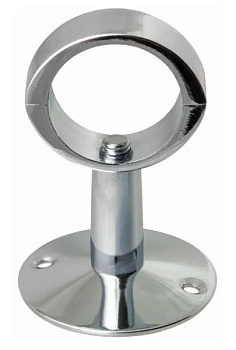 Держатель для полотенцесушителя TIM телескоп с кольцом 3/4", разъемный [10/100]