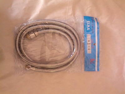 Шланг для душа ELKA LK00103 растяжной 1,5-1.7м, диам 13мм, двойной замок [1/50]