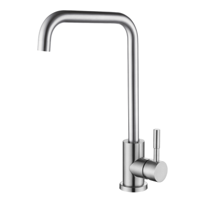 Смеситель для кухни OUTE T40313B-3 одноруч, с высоким изливом, гайка, нерж [1/10]