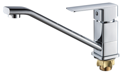 Смеситель для кухни ALOUTE A1003 одноруч,с длин изливом 24см,гайка[1/10]