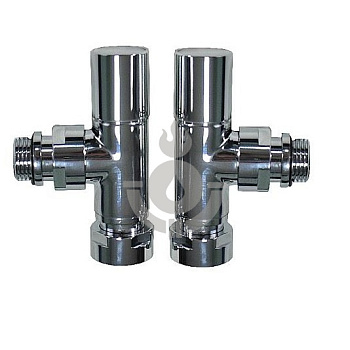 Кран угловой TIM F3/4" x M1/2", хром, кругл [1/20]