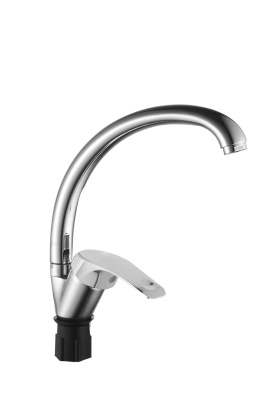 Смеситель для кухни AQUATTRO Q01-2350 одноруч, с высоким изливом 21 см, гайка, без подводки [10]