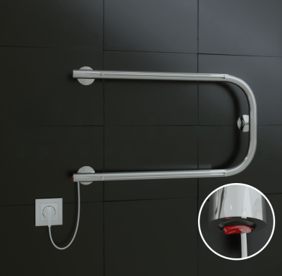 Полотенцесушитель AQUATTRO Электро П 3/4", В320хШ500 [1]