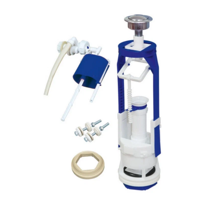 Арматура для бачка AQUATTRO кноп мет, бок под унив клап, выс 300-400, комп [1/20]