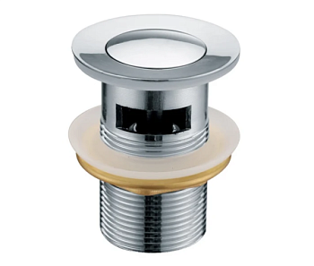 Слив для раковины TIM лягуш малая, с перелив 8см [1/100]