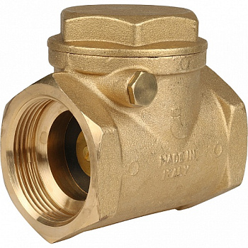 Клапан обратный хлопушка FF(ВР-ВР), с латунным штоком