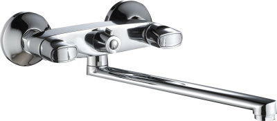 Смеситель для ванны AQUATTRO Q01-1801 двуруч, с плоским изливом 35 см, с поворот перекл [1/10]