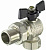 Кран шаровой TIM DN-15 PN40 ВхН(FM-американка 1/2"), удлин, черн баб, никель[18/72]