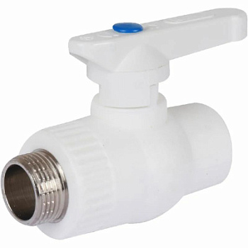 Кран шаровой AQUATTRO PPR, шар латунный, M(НР)