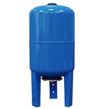 Бак расширительный TIM вертикальный 80л, 8атм, на опорах, ХВС (синий), 1" [1]