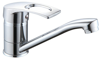 Смеситель для кухни RAINSBERG R4803DF одноруч, с коротким изливом 16см, шпил [1/10]