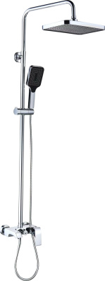 Душевой гарнитур AQUATTRO Q01-7016, тропич.душ, смесит одноруч. корот излив, хром [1/4]