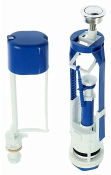 Арматура для бачка AQUATTRO кноп мет, ниж под, выс 310-420, комп [1/20]