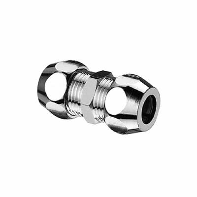 Концевик для жесткой трубки TIM прямой СC (цан-цан) 3/8" x 3/8" [10/200]