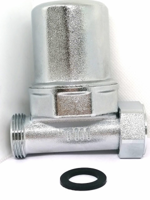 Компенсатор гидроударов, TIM, нак.гайка х НР(M), 3/4", латунь[1/36]