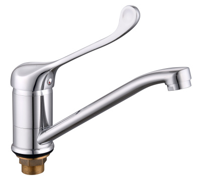 Смеситель для кухни AQUATTRO Q01-1152 одноруч, излив 24 см, локтевой, без подводки [1/10]