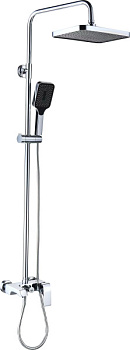 Душевой гарнитур AQUATTRO Q01-7016, тропич.душ, смесит одноруч. корот излив, хром [1/4]