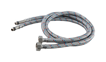 Подводка для смесителя в ПВХ оболочке AQUATTRO 1/2" x M10 г/ш (F1/2"хМ10х18/35), сталь, пара