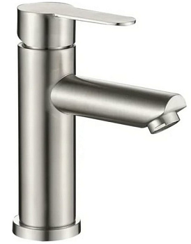 Смеситель для умывальника OKATANA OK01-0024 одноруч, излив 12 см, гайка, нерж [1/10]