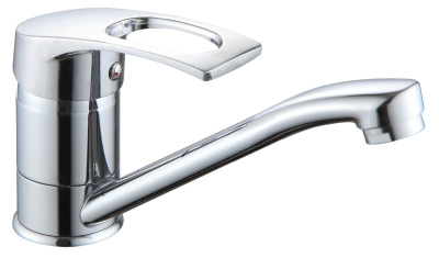 Смеситель для кухни RAINSBERG R4803DF одноруч, с коротким изливом 16см, шпил [1/10]