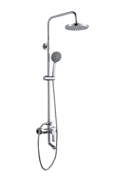 Душевой гарнитур AQUATTRO Q01-7005, тропич.душ, смесит одноруч. корот излив, хром [1/4]