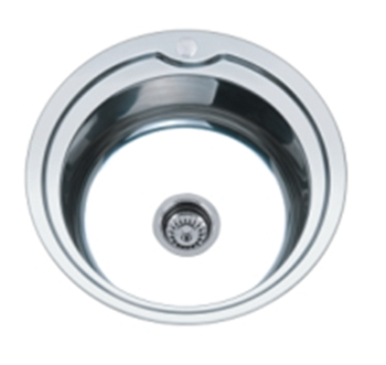 Мойка нержавеющая врезная AQUATTRO 510х510х180х0,8, круглая, матовая[1/12]