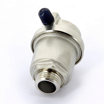 Воздухоотводчик автоматический, TIM, НР(M), 1/2", прямой, выход боковой, никель[20/60]
