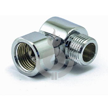 Соединение полотенцесушителя угловое TIM F1/2" x M1/2", хром, декоратив, пара [1/20]