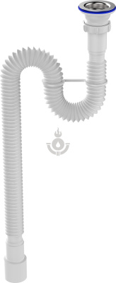 Гофросифон AQUATTRO AQF150 1 1/2"х40/50 1500 мм [1/50]