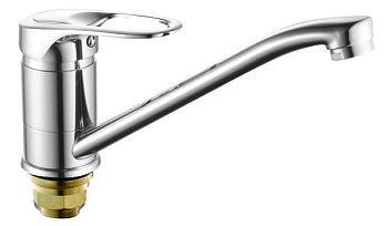 Смеситель для кухни RAINSBERG R3203F одноруч, с длинным изливом, гайка [1/10]