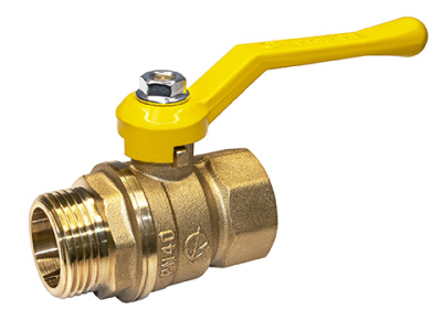 Кран шаровой газовый ГАЛЛОП DN-25 PN 40 СТАНДАРТ 221 ВхН, руч (FM1")[1/30]