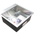 Мойка нержавеющая врезная OKATANA квадрат сатин