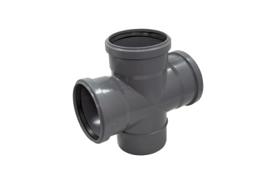 Крестовина одноплоскостная для внутренней канализации 110 90° [1/20]