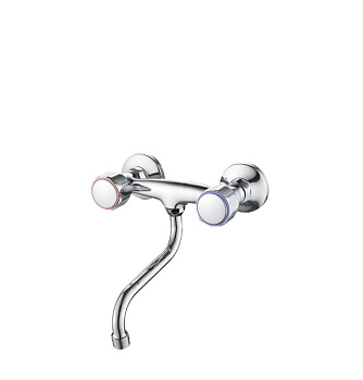 Смеситель для ванны AQUATTRO Q01-3201 двуруч, с круг/изл 20см, без/перекл б/лейк б/шл [1/10]