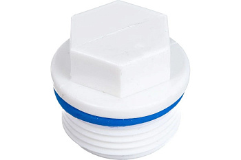 Заглушка AQUATTRO, PPR-M(НР), 1/2", с ручкой и прокладкой[100/2400]