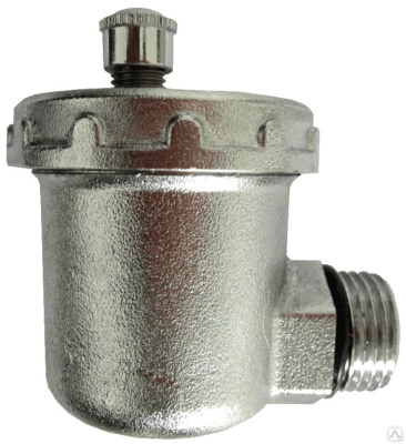 Воздухоотводчик автоматический, TIM, НР(M), 1/2", боковой, никель[1/60]