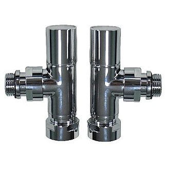 Кран угловой TIM F1" x M1/2", хром, кругл [1/20]