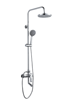Душевой гарнитур AQUATTRO Q01-7005, тропич.душ, смесит одноруч. корот излив, хром [1/4]