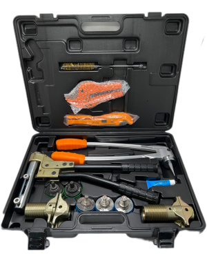 Пресс ручной аксиальный TIM FT1240A-18 PINK: 16-2,2;20-2,8; 25-3,5; 32-4,4, экспандер, ножницы [1/2]