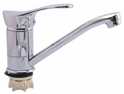 Смеситель для кухни OUTE T0103DB одноруч, с изливом 18 см, гайка [1/16]