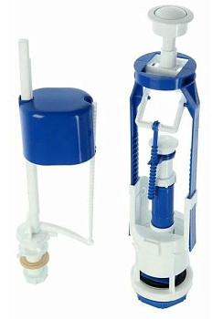 Арматура для бачка AQUATTRO кноп пласт, ниж под, выс 300-400, комп [1/20]