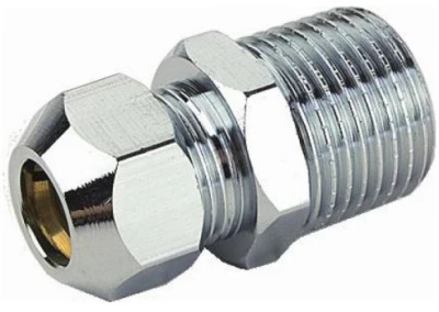 Концевик для жесткой трубки TIM прямой MC (НР-цан) 1/2" x диам10 мм [48/192]