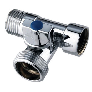 Тройник сантехнический TIM НхНхВ(MMF 1/2"x3/4"x1/2"), отраж, барашек, хром[1/50]